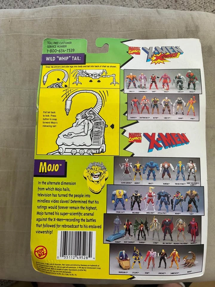 1994 Toy Biz X-Men / X-Force Mojo action figure - photo 3