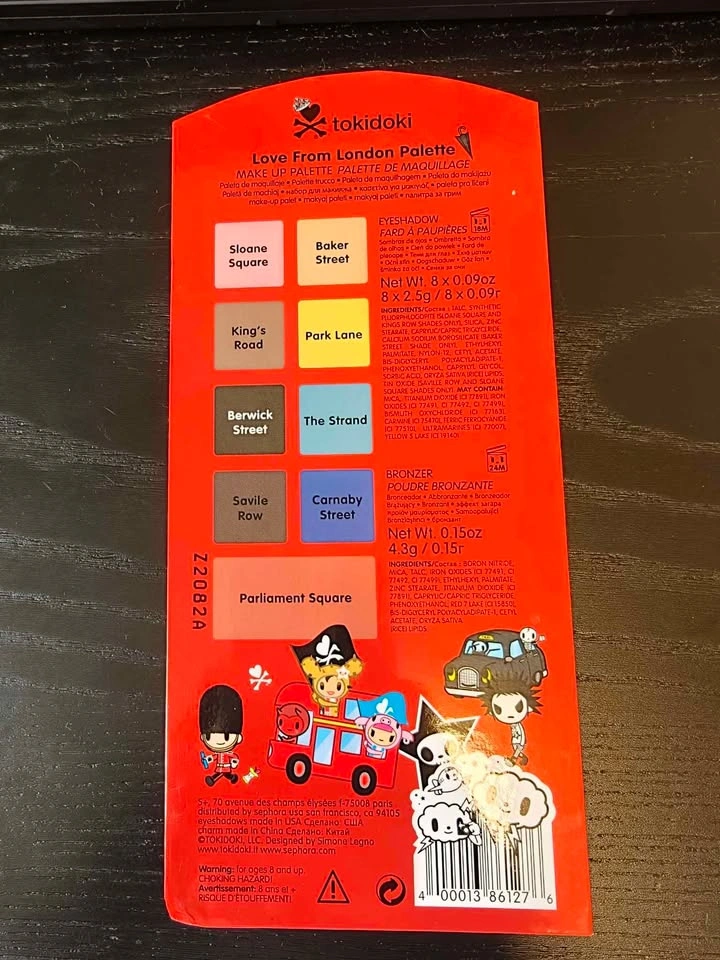 Tokidoki Love From London Makeup Palette - photo 3