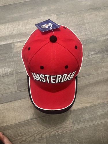 Amsterdam Red White Black Adjustable Cap Fox 🦊 Souvenirs NWT - photo 5