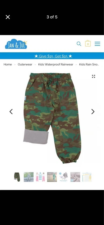 Jan Jul 4T Fleece Lined rain jacket & pants - photo 3