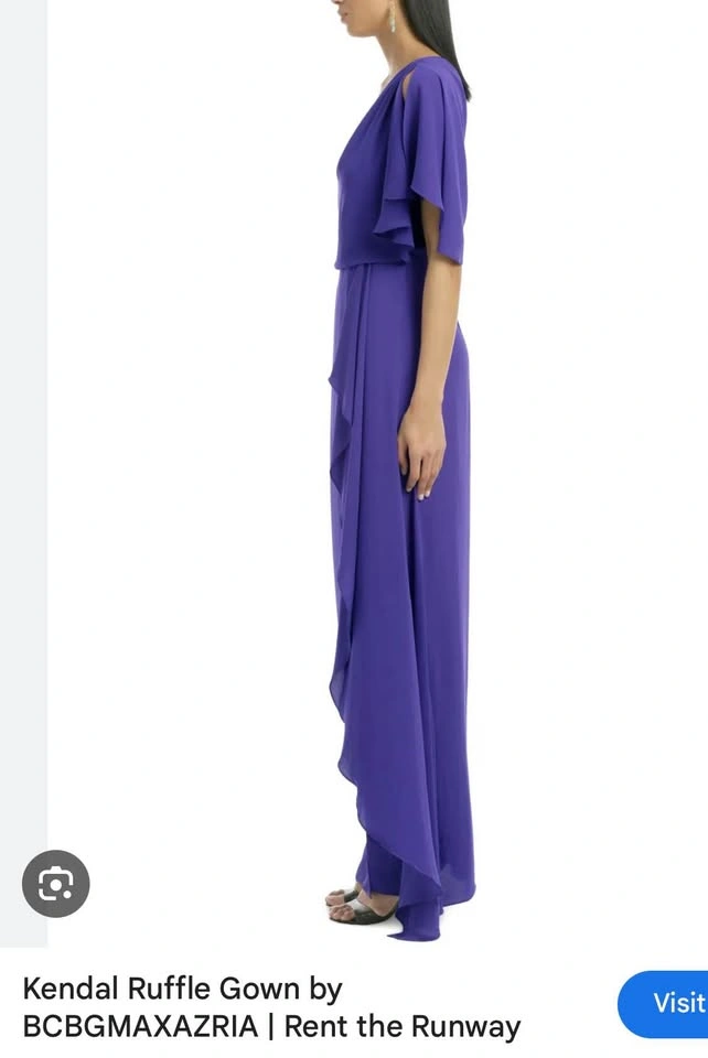 BCBGMaxAzria Kendal Ruffle Gown – Size 0 (New) - photo 3