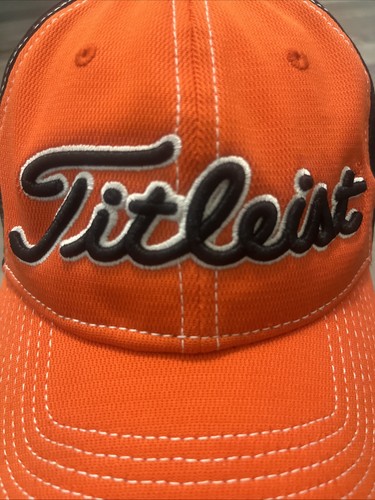 Titleist Orange Black White Adjustable Cap Golf - photo 2