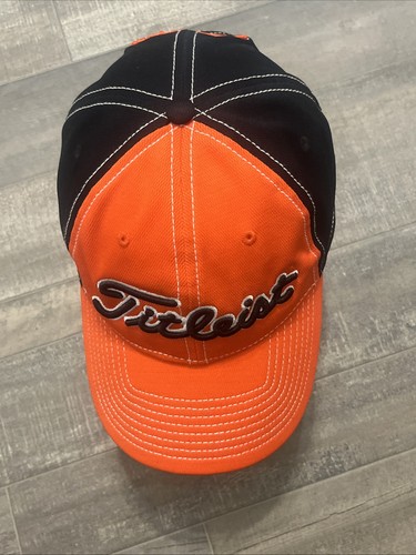 Titleist Orange Black White Adjustable Cap Golf - photo 5