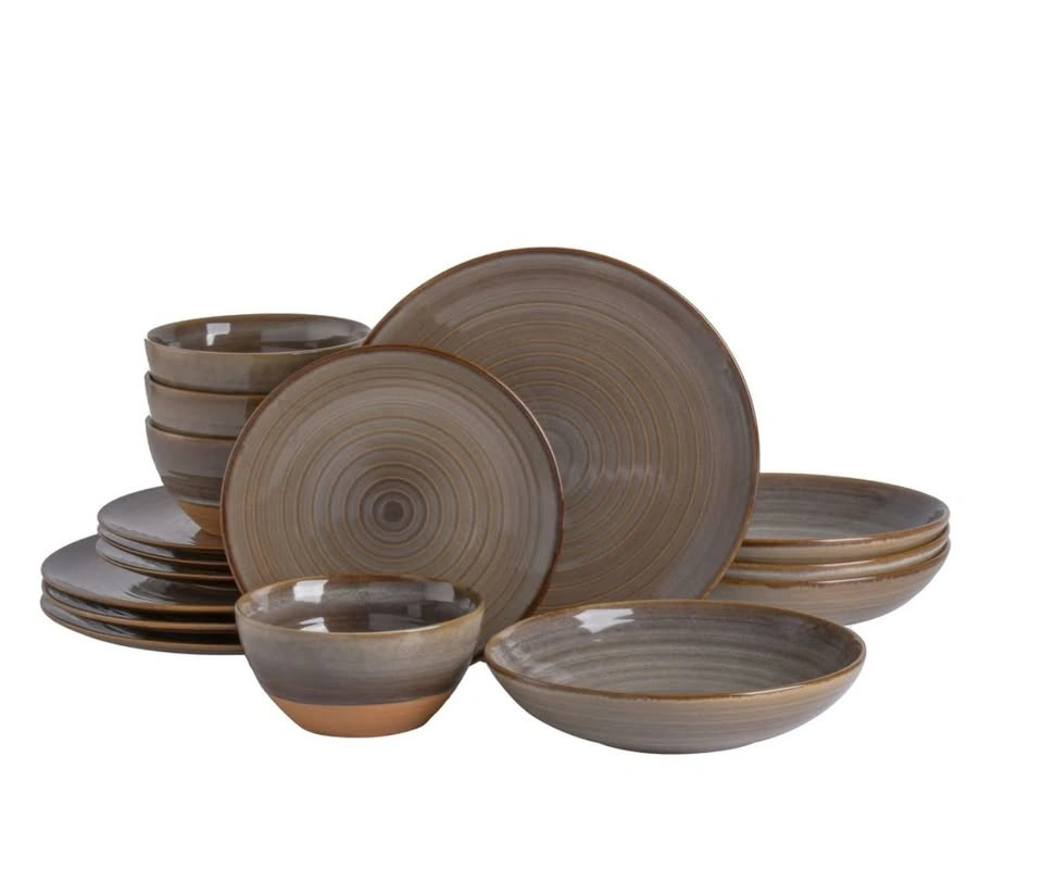 Gibson Elite Dreamweaver 16-Piece Dinnerware Set - Brown - photo 2
