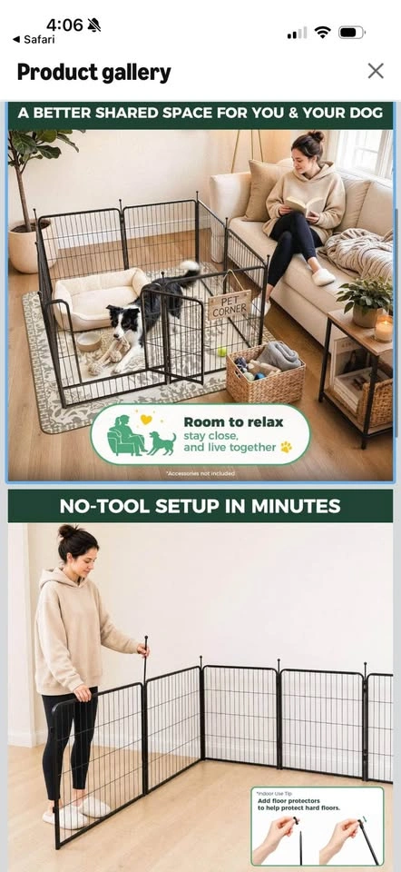 Brand new- 32” 8 Panel Dog Playpen - photo 3