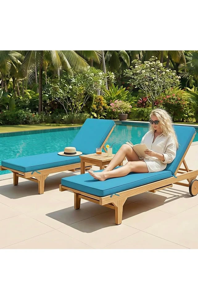 Brand new- Set of 2 Chaise Lounge Chair Cushions - photo 3