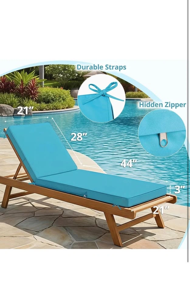 Brand new- Set of 2 Chaise Lounge Chair Cushions - photo 4