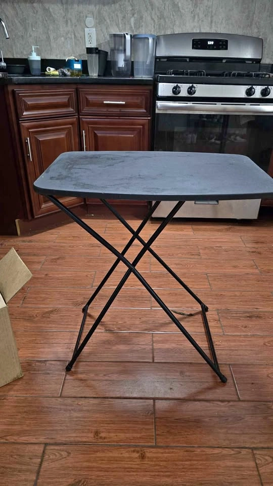 Black Folding TV Tray Table