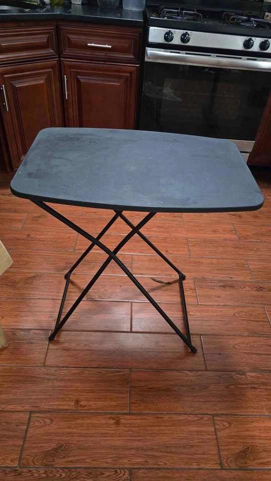 Black Folding TV Tray Table - photo 2