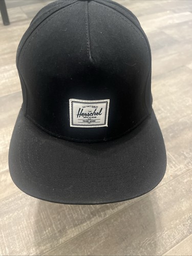 Herschel Black And White Adjustable Cap Red And White Striped Li