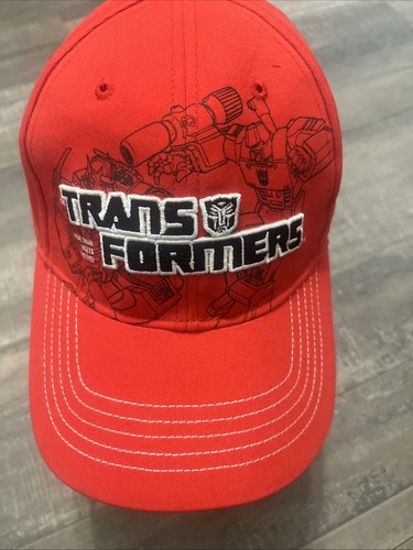 Transformers Red Black White Adjustable Cap