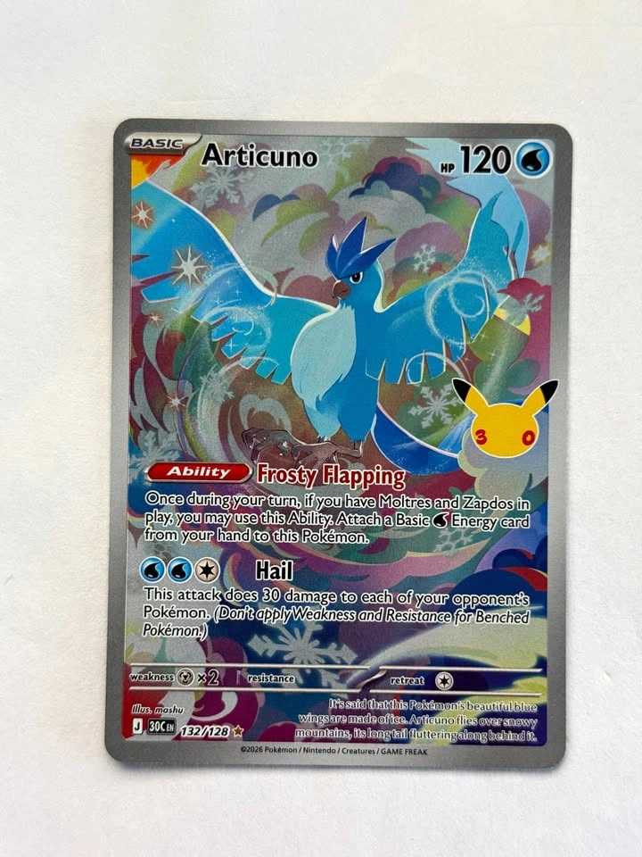 Articuno - 132/128 - ME: 30th Celebration (30C) Pokemon