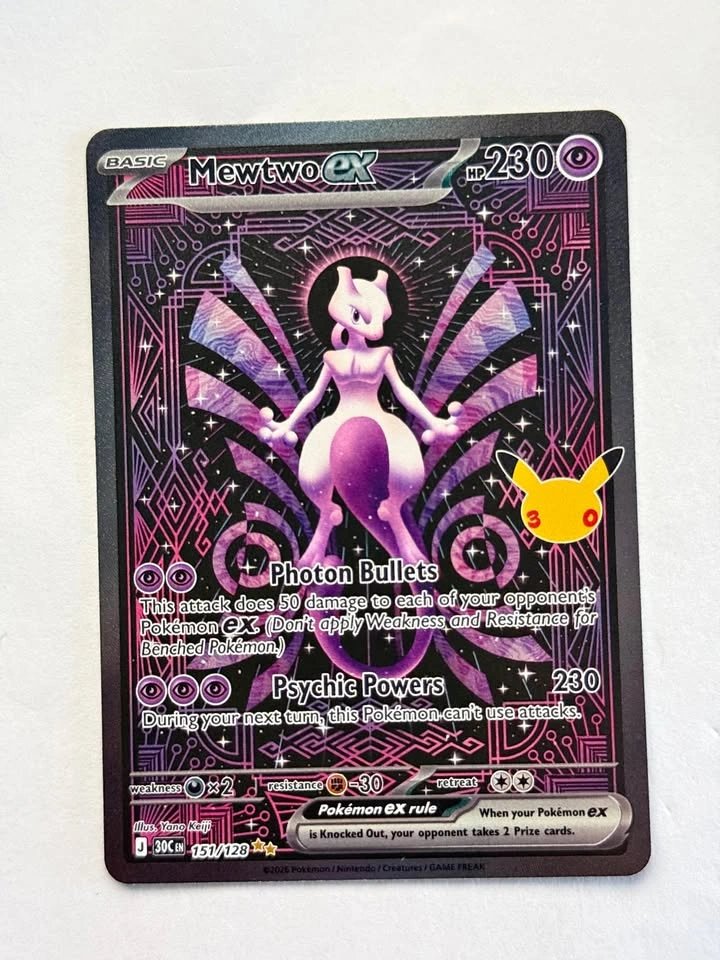 Mewtwo ex - 151/128 - ME: 30th Celebration (30C) Pokemon