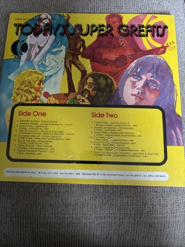 Todays Super Greats Part 1 Various Artists Vinyl LP 1974 K-Tel - photo 3