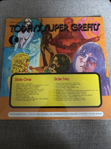 Todays Super Greats Part 3 Various Artists Vinyl LP 1974 K-Tel - photo 4