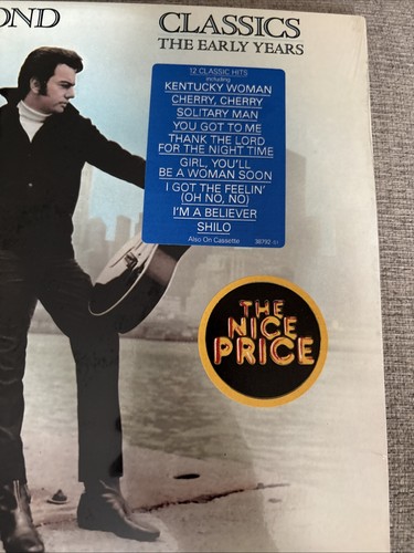 Neil Diamond Classics The Early Years Vinyl LP Album 1983 - photo 2