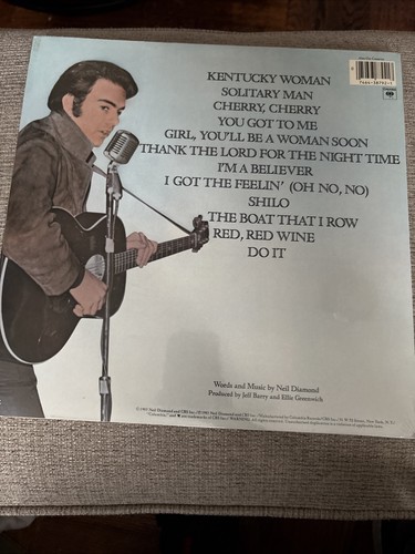 Neil Diamond Classics The Early Years Vinyl LP Album 1983 - photo 3
