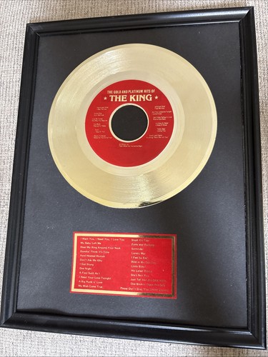 ELVIS PRESLEY The Gold And Platinum Hits Framed Record Award