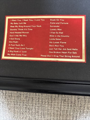 ELVIS PRESLEY The Gold And Platinum Hits Framed Record Award - photo 2