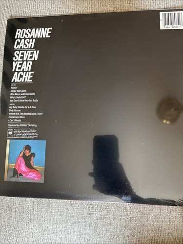ROSANNE CASH Seven Year Ache LP Columbia JC 36965 Factory Sealed - photo 2