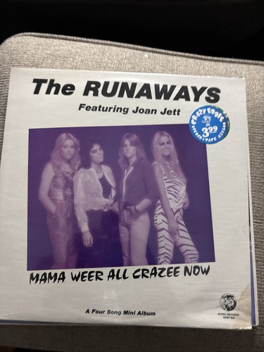 The Runaways Joan Jett Mama Weer All Crazee Now 1981 Vinyl EP