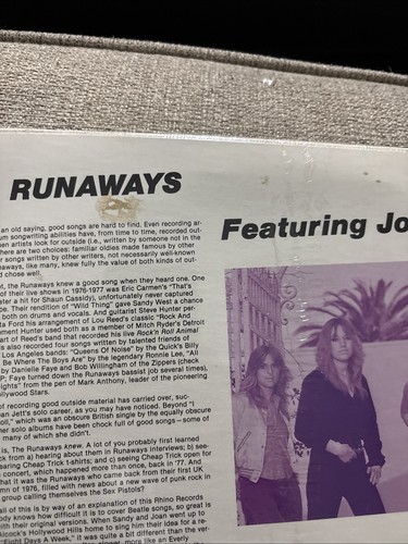 The Runaways Joan Jett Mama Weer All Crazee Now 1981 Vinyl EP - photo 5
