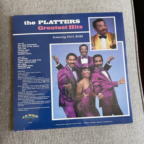 The Platters Greatest Hits Paul Robi 1986 Jango Music LP - photo 2