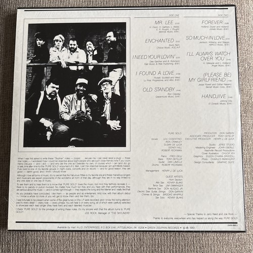 Pure Gold - Self Titled LP (1983) Green Dolphin Records Vinyl - photo 2