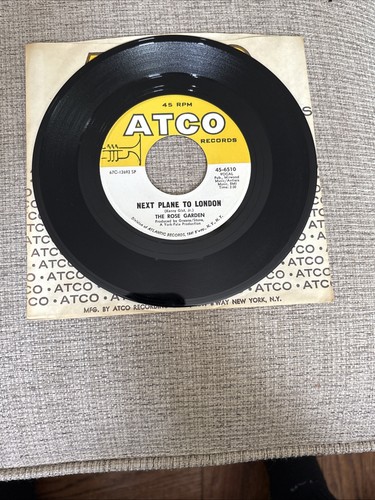 The Rose Garden 45 RPM - Next Plane To London / Flower Town