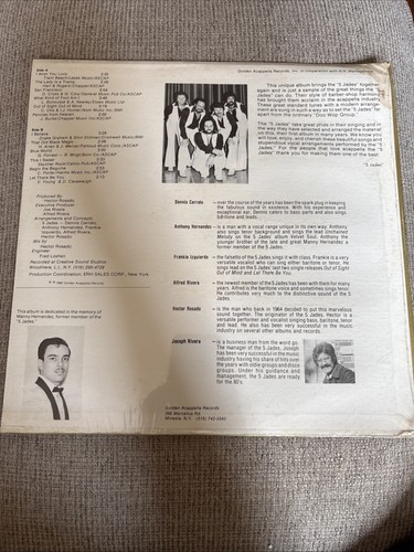 THE 5 JADES The Past Is In The Future LP Golden Acappella GAR-10 - photo 3
