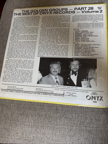 THE GOLDEN GROUPS VOL 28 Best of Onyx Records Vol 2 Relic 5050 L - photo 3