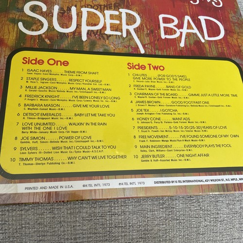 SUPER BAD 20 Original Hits Stars LP Vinyl K-Tel NU-427 - photo 5