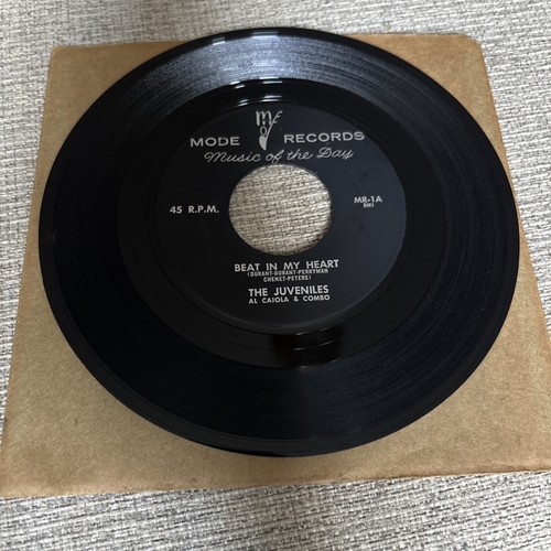 THE JUVENILES 45RPM Beat In My Heart Mode MR-1 Rare 1957 - photo 4