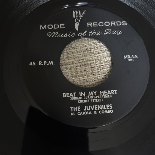 THE JUVENILES 45RPM Beat In My Heart Mode MR-1 Rare 1957 - photo 5
