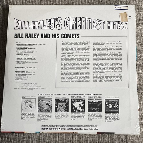 Bill Haley's Greatest Hits Rare 1973 Reissue Vinyl LP - photo 2