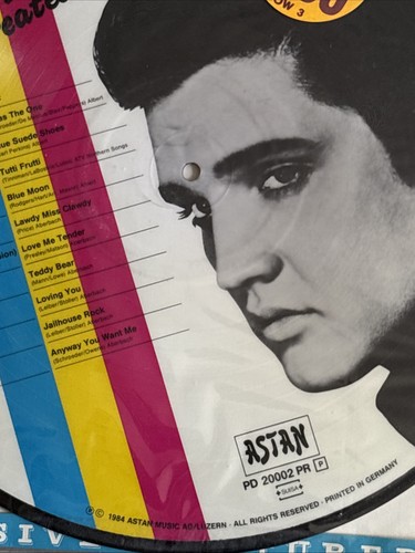 Vintage Elvis Presley 20 Greatest Hits Vinyl Picture Disc LP - photo 2