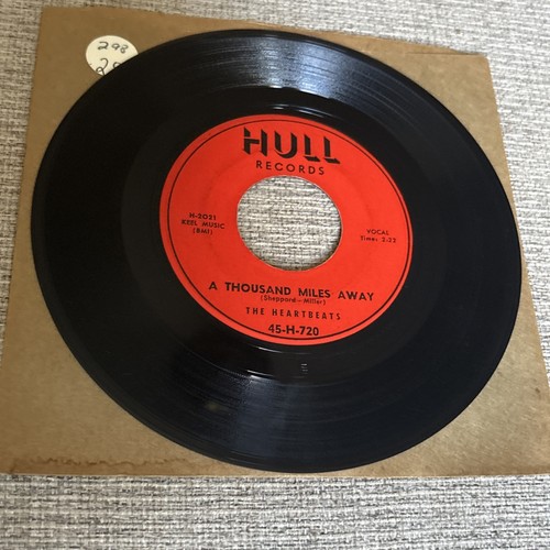 THE HEARTBEATS 45 RPM A Thousand Miles Away 1956 DooWop