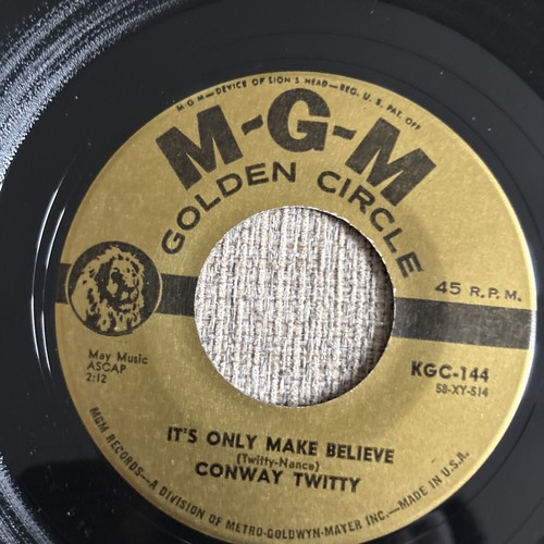 Conway Twitty - It's Only Make Believe/ Lonely Blue Boy - MGM 45 - photo 4
