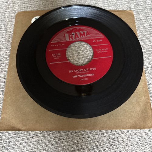 THE VALENTINES 45 RPM Nature's Creation 1956 Doo Wop R&B - photo 3