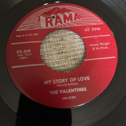 THE VALENTINES 45 RPM Nature's Creation 1956 Doo Wop R&B - photo 4