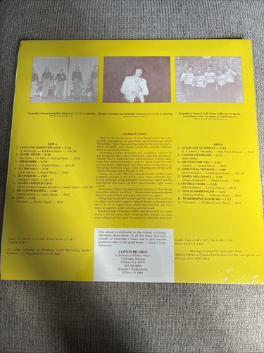 YESTERDAY’S NEWS Sings Just For U LP Clifton Records 1004 - photo 2