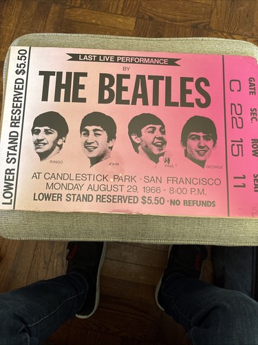 1966 Beatles Last Live Performance at Candlestick Park Promo Pos