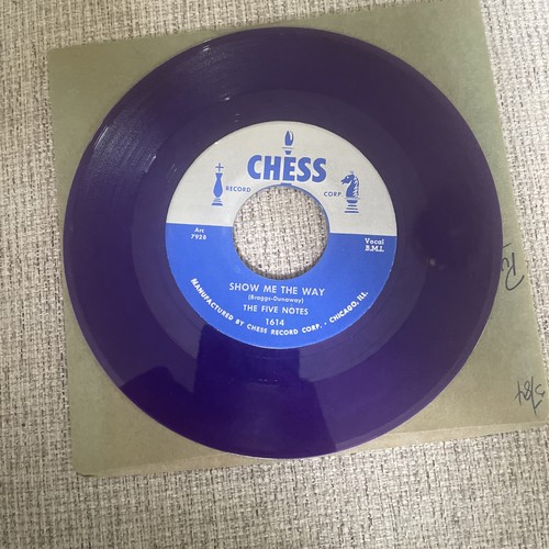 RARE repro 1955 DOO WOP 45 - THE FIVE NOTES Show Me The Way