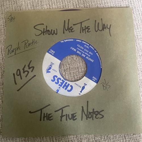 RARE repro 1955 DOO WOP 45 - THE FIVE NOTES Show Me The Way - photo 3