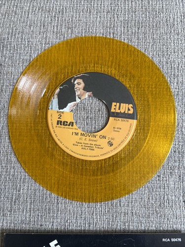 45 RPM Elvis Presley RCA CANADA 50476 Little Darlin / I'm Movin - photo 5