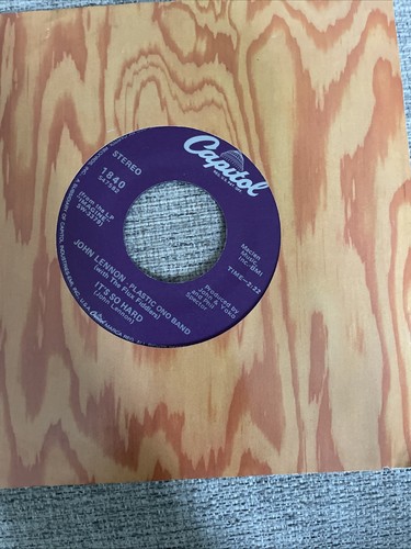 John Lennon - Imagine / It's So Hard 7" 45 RPM Vinyl Single - photo 4
