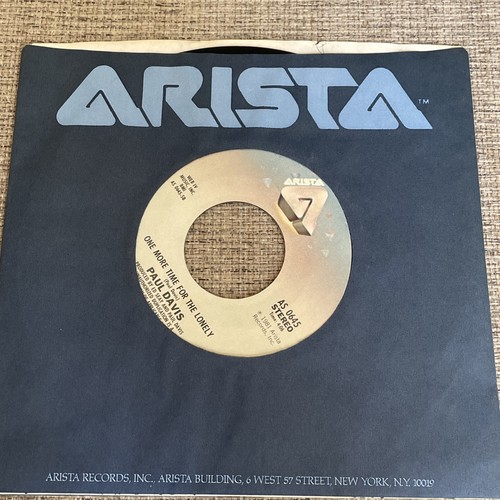 PAUL DAVIS Cool Night / One More Time For The Lonely 45 1981 - photo 5