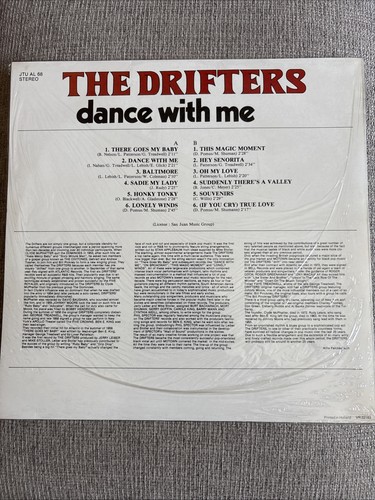 The Drifters Dance With Me Vinyl LP 1978 Surprise JTU AL 68 - photo 2