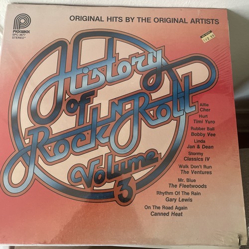 HISTORY OF ROCK 'N' ROLL Vol 3 Vinyl LP Pickwick 1970s