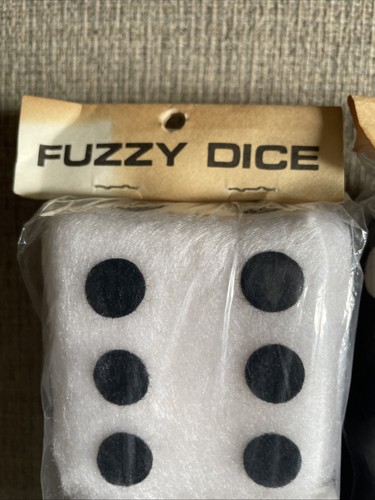 Vintage 50s Style Hot Rod Rockabilly Plush Dice Car Decor - photo 2